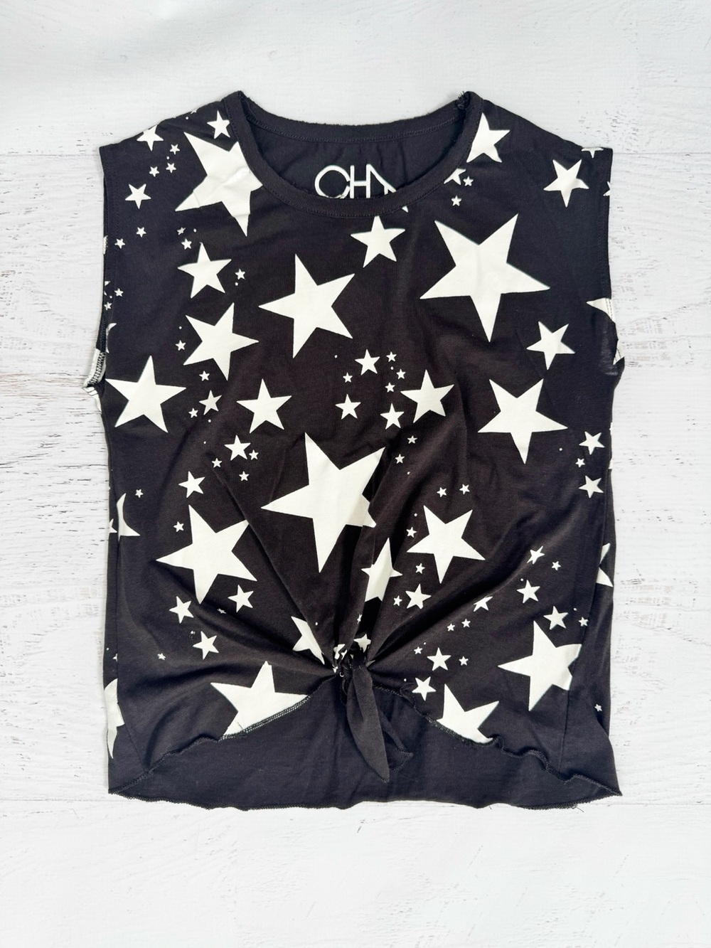 Chaser Black Stars Tank Top Size 10